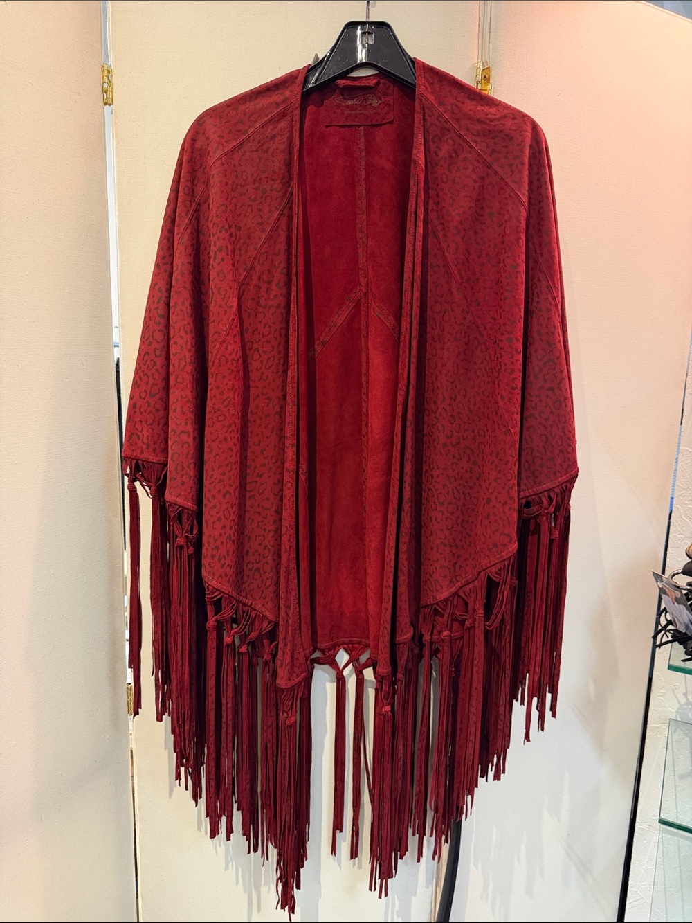 Tasha Polizzi Suede Fringe Shawl